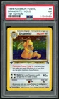 1999 POKEMON DRAGONITE-HOLO 1ST EDITION FOSSIL #4 PSA 7