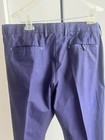 Banana Republic Dress Chino Pants Navy Blue Flat Front 100% Cotton  38 Short — photo 9