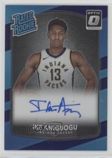 2017-18 Donruss Optic Rated Rookie Purple Prizm Signatures Ike Anigbogu Auto 0cz