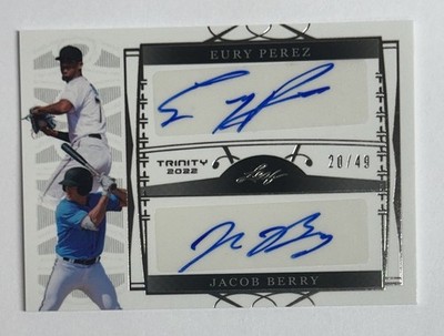 2022 Leaf Trinity Eury Perez Jacob Berry Auto 20/49