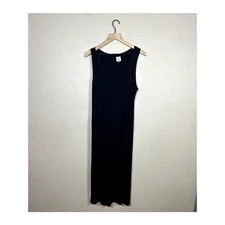 CaBi Black Tank Stretch Simple Midi Maxi Dress Size Large