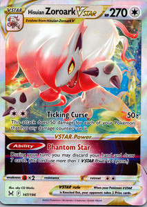 Hisuian Zoroark VSTAR 147/196 Lost Origin Holo VSTAR Rare