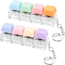 2 PCS Keyboard Fidget Toy Keyboard Fidget Keychain 4-In-1 Keyboard Decompression
