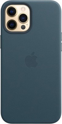 Original / Offizielles Apple iPhone 12 Pro Max Leder MagSafe Case - Baltic Blue