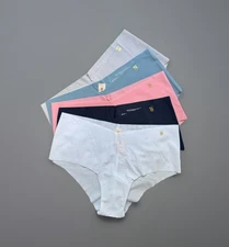 Lot 5 Victoria’s Secret sz M No-Show Cheeky Tanga Panty Bundle Pack Cheekini