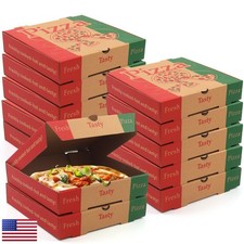 WOKAV 15 Pcs 7.3" x 7.3" x 1.6" Mini Cardboard Pizza Box