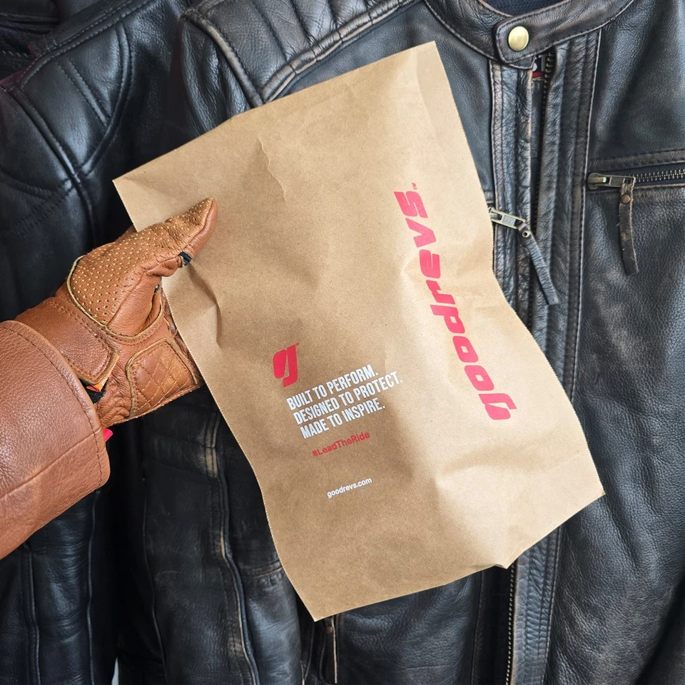 Goodrevs™ Retro Motorcycle Grips 7/8” – Diamond Rubber, Open End, Vintage Style - Image 3 of 3