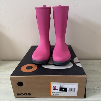 BOGS Kids Holly JR Tall Boots Pink Size US 4 /  EUR 37 Waterproof Insulated