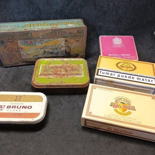 Tabak Zigaretten Vintage Dosen und Schachteln