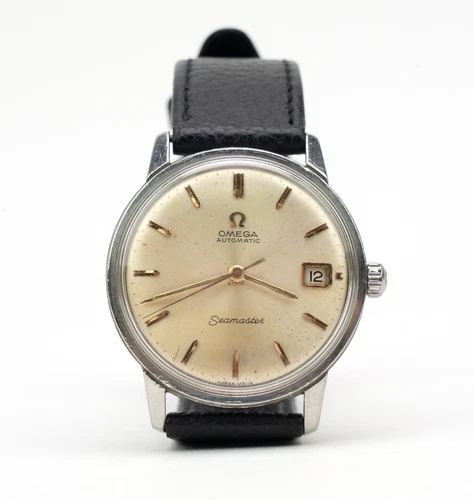 Rare Omega Seamaster Automatic Watch 24 Jewels Date 34mm Vintage Swiss Made