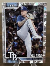 2026 Topps Series 1 #134 Joe Rock Diamante Foil Tampa Bay Rays RC