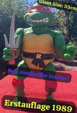 TMNT Giant Size Raphael Figure 1989 Playmates 13" Vintage Black Belt 1x Sai RARE