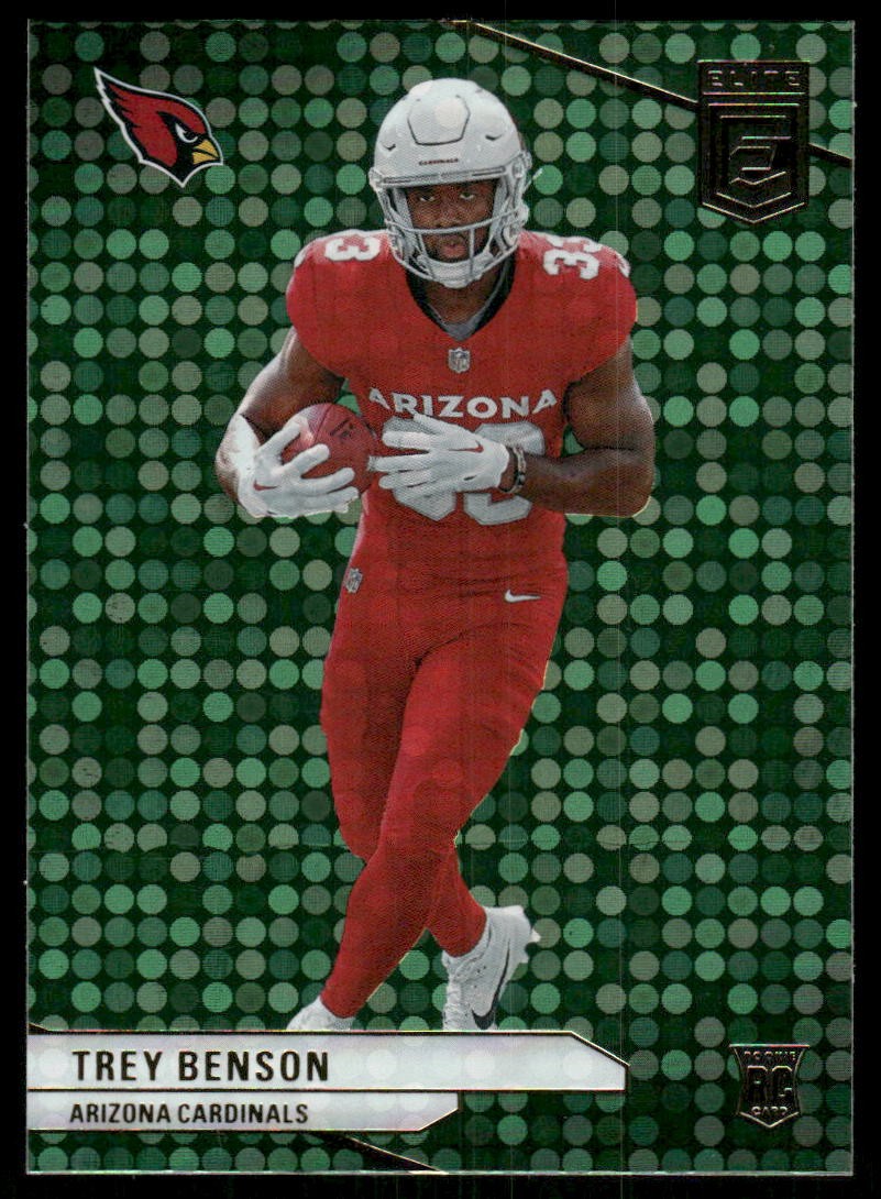 2024 Donruss Elite #124 Trey Benson Green Disco
