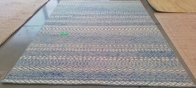 BLUE / IVORY 9'-0'' x 12'-0'' Broken Thread Rug Reduced Price 1172782309 MLP502M-9