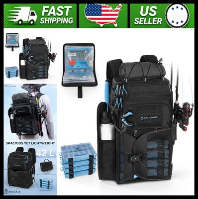 Calamus GearMaster Angelrucksack mit Rutenhaltern und Lebensmittelaufbewahrung - Bild 1 von 4
