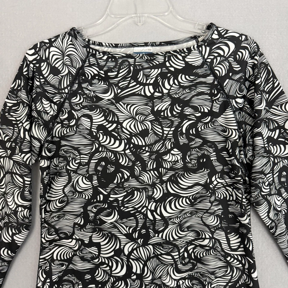 Camisa Burton Mujer Grande Negra Blanca Dryride Capa Base Manga Larga Térmica Foto 3 de 4