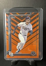 2025 Topps Update Series - Curtis Mead #US41 Holiday Orange & Black Foil