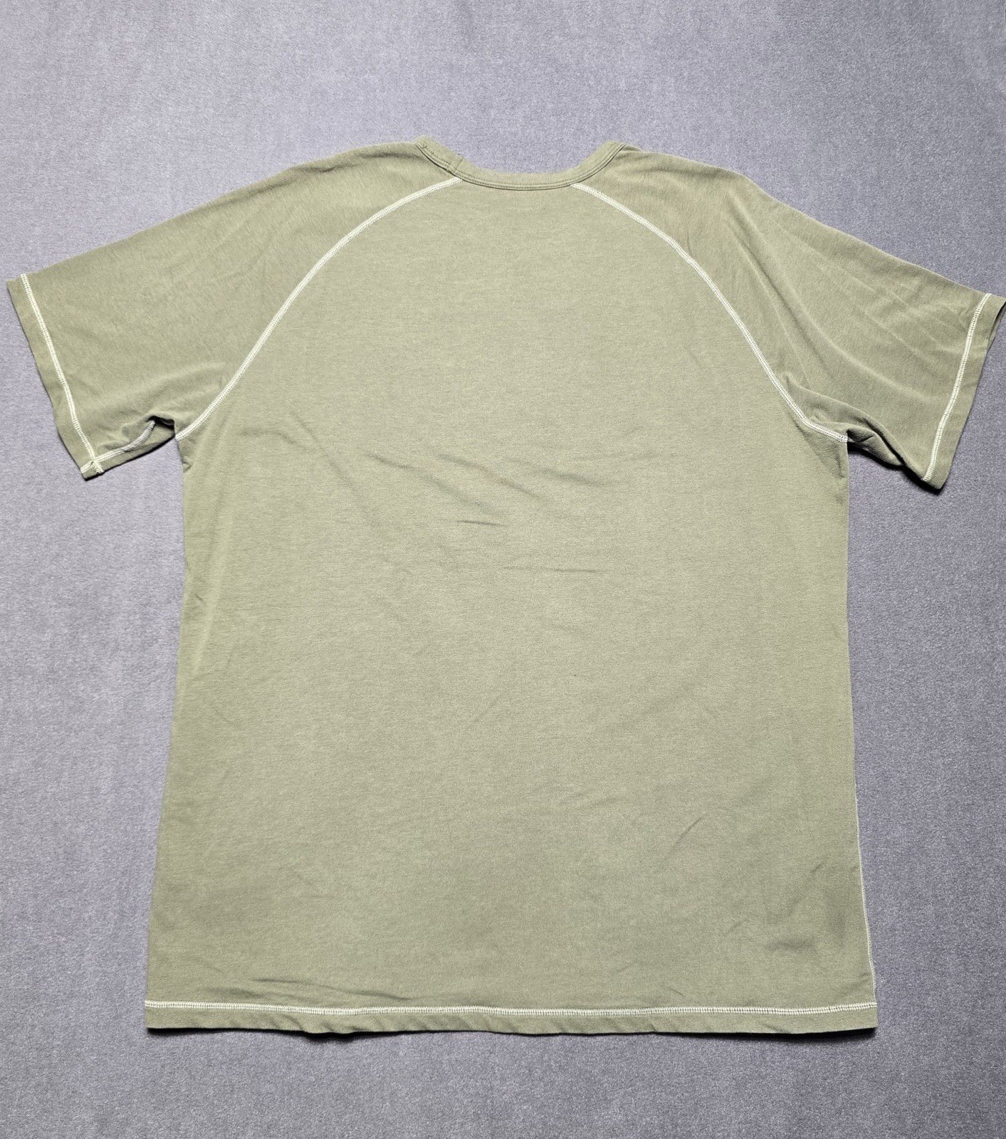 BYLT Basic Tee Large Split Hem Luxe Green Short S… - image 4