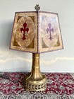 Vintage 20's Large Mica Table Lamp — photo 2