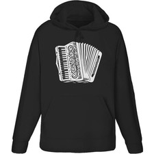 'Piano Accordion' Adult Hoodie / Hooded Sweater (HO056018)