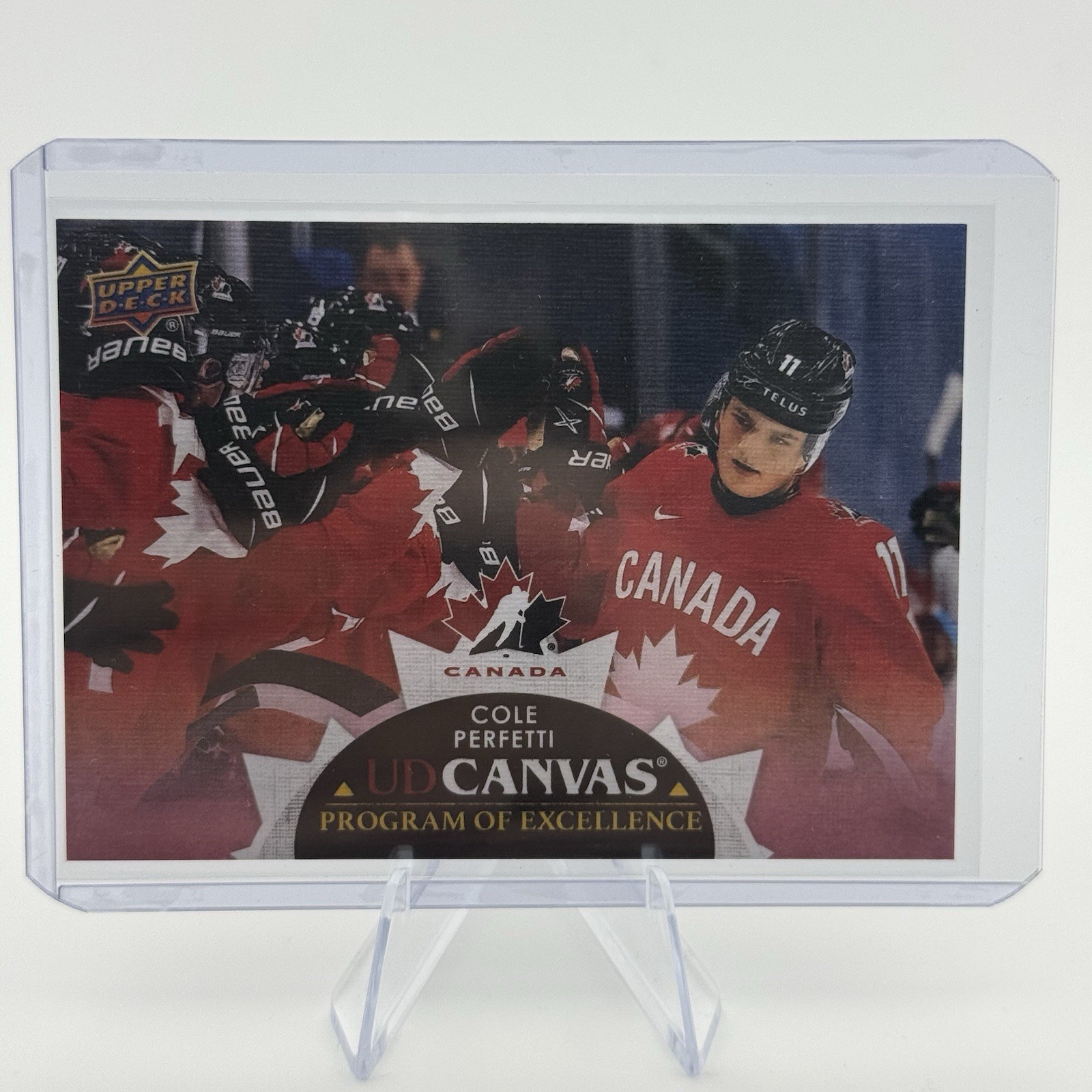 2021-22 Upper Deck Series 2 -Ud Canvas Program of Excellence Cole Perfetti #C258
