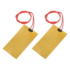 2pcs Heater Film Heating Plate 14W 12V Polyimide Adhesive Heat Pad 100mmx50mm
