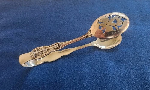 Sterling Silver Ice Serving Tongs Francis I by Reed & Barton