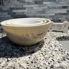 New ListingVintage 1980s  Pyrex Forest Fancy Nesting Mixing Bowls (Set of 3)
