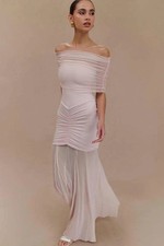 Off The Shoulder Mermaid Prom Dresses Chiffon Formal Occasions Party Dresses