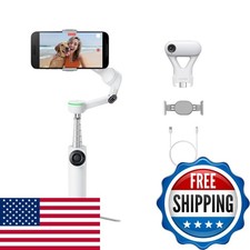Insta360 Flow 2 Pro AI Tracker Bundle White - Phone Gimbal with Apple DockKit