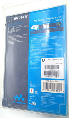 Sony Walkman NW-E105 Blue ( 512 MB ) Digital Media Player for sale