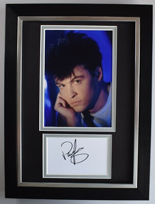 Paul Young Signed A4 Framed Autograph Photo Music Q Tips Singer AFTAL COA