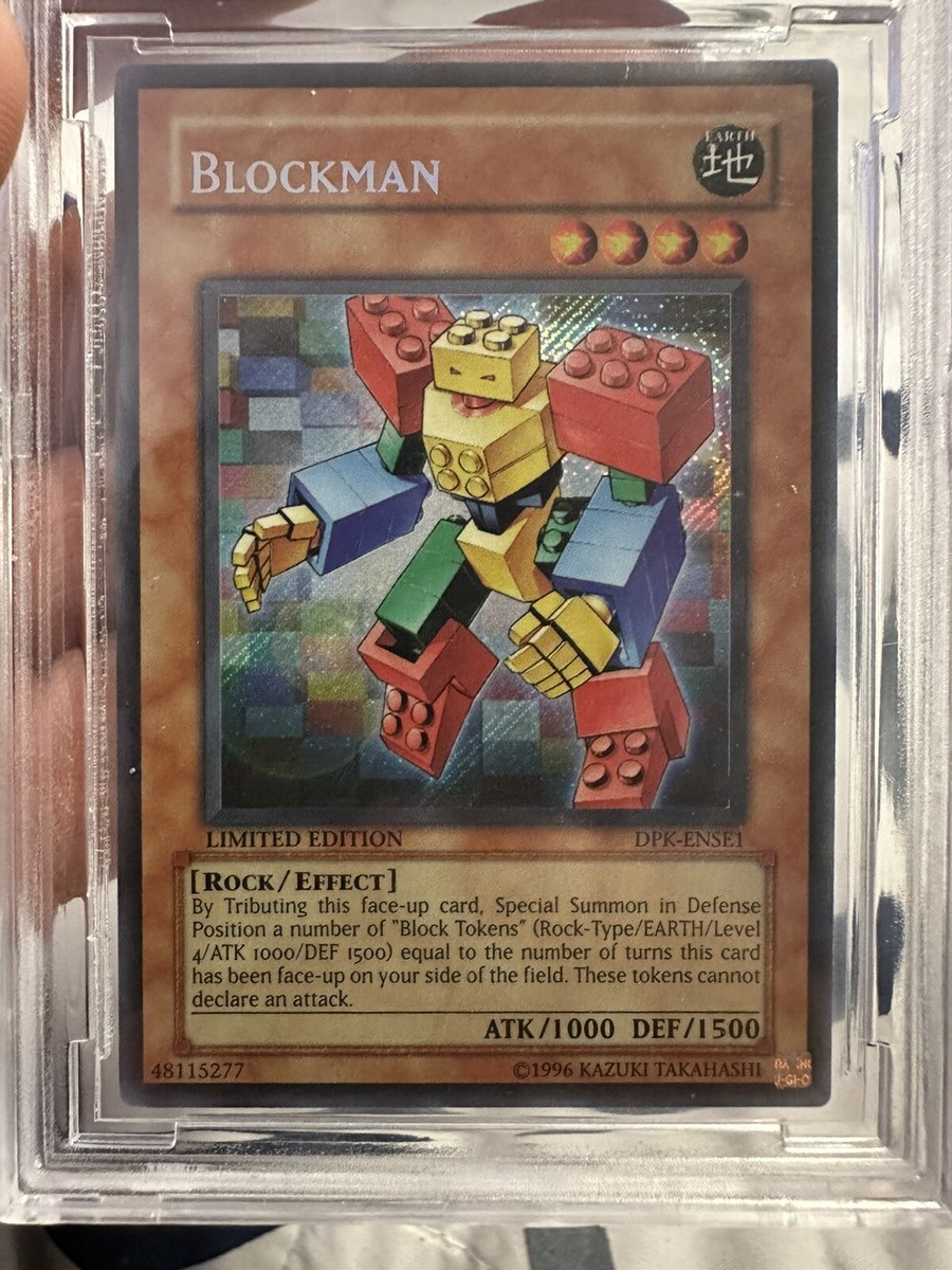 blockman yugioh card Yu-Gi-Oh BCCG 2006 Duelist Pack DPK-ENSE1 Blockman MINT 10 Or BETTER