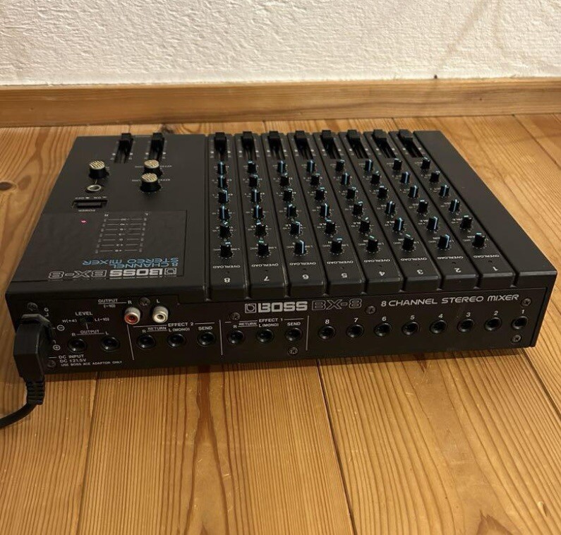 BOSS BX-8 8チャンネル ステレオミキサー (ジャンク) BOSS BX-8 8Ch Compact Stereo Mixer BX8 , Used , Free Ship , From