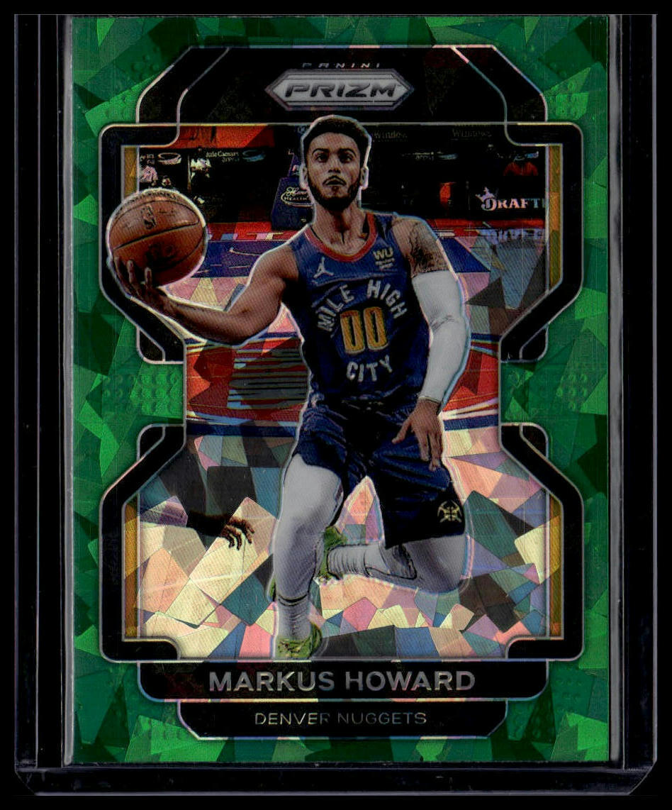2021-22 Panini Prizm #218 Markus Howard Green Ice