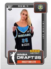 2025 WNBA PANINI INSTANT DRAFT HAILEY VAN LITH CHICAGO SKY ROOKIE LSU TIGERS!
