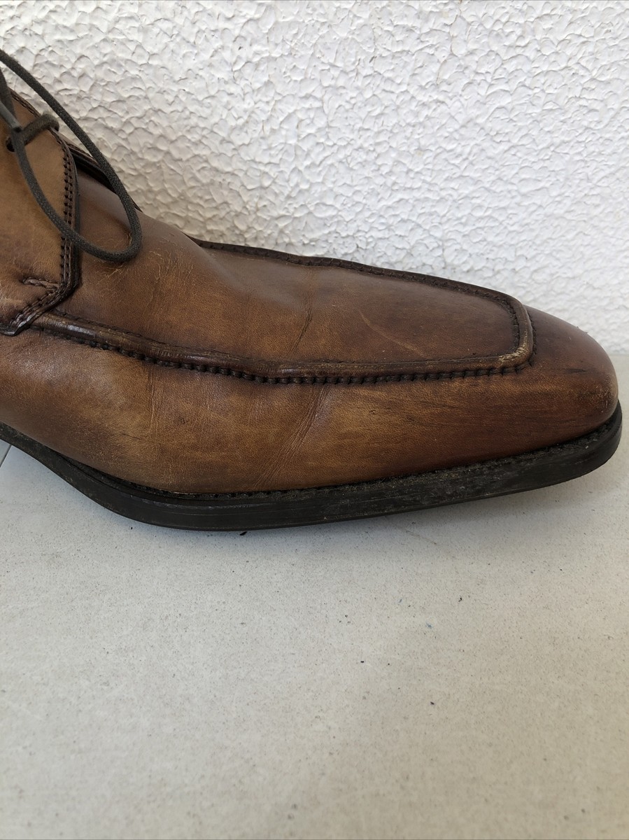 Magnanni Romelo Cognac Mens Sz 11M Lace Up Apron Toe Derby  display picture 2