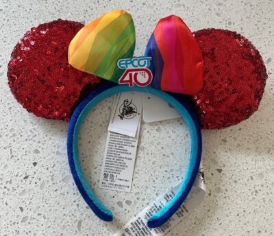 Disney Parks Epcot 40 40th Anniversary Minnie Mouse Sequin 