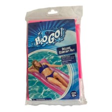 H2O Go! Deluxe Comfort Mat Pink Pool Float Pi...