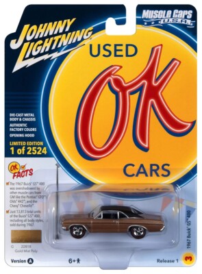 Johnny Lightning - Muscle Cars - 1967 Buick GS 400, gold mist poly - JLSP337A