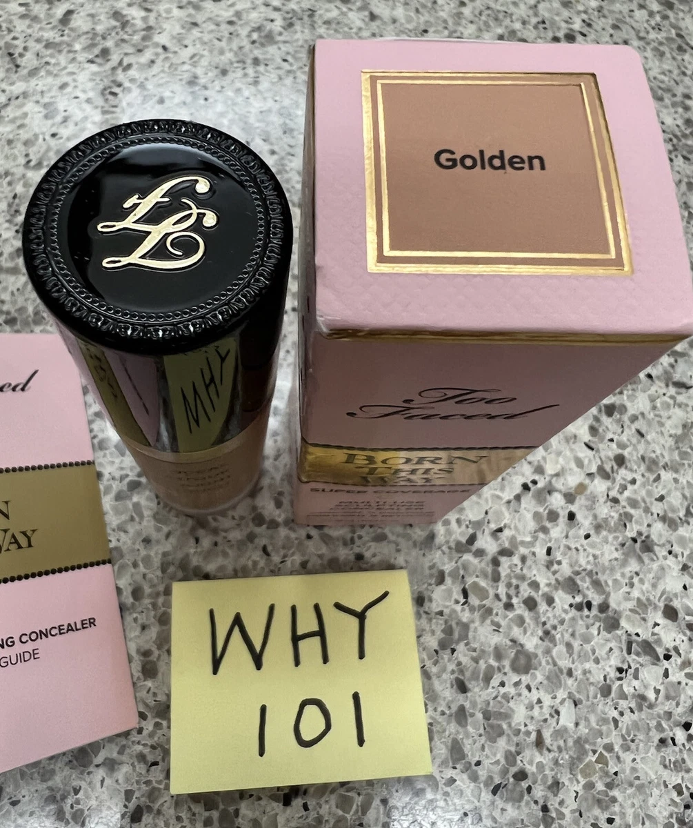Too Faced Born This Way Multi-Use Concealer GOLDEN .50oz/15mL FULL SZ SEALED $34