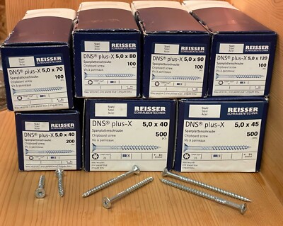 -Sonderposten- 5,0 mm Reisser DNS  plus-X Teilgewinde Spanplattenschrauben + Bit