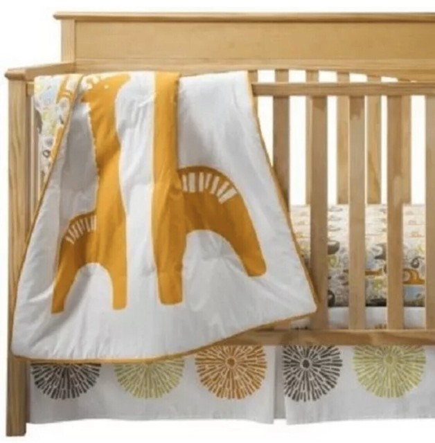 zoo crib bedding set