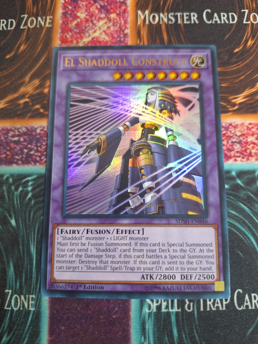 Yu-Gi-Oh! El Shaddoll Construct SDSH-EN046 Ultra Rare 1st Edition Near Mint