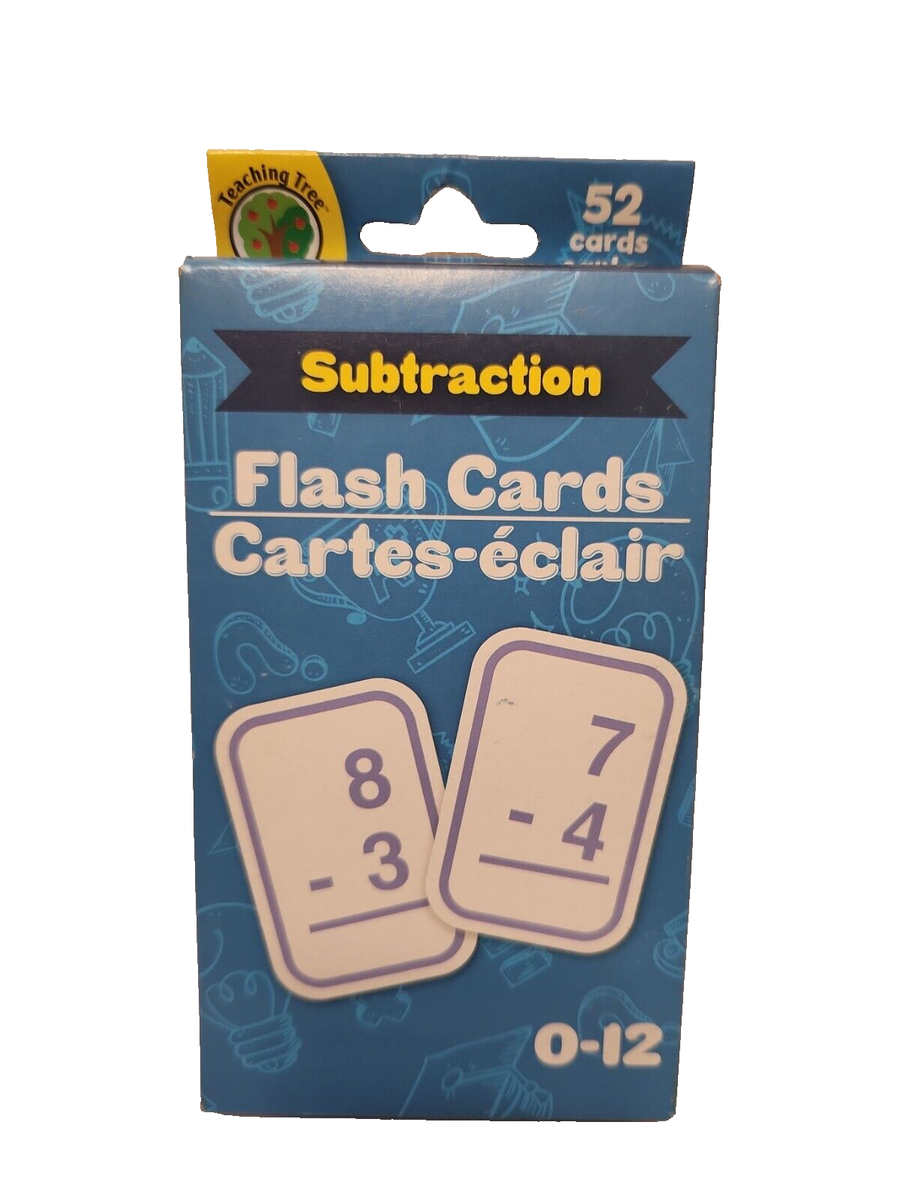 Teaching Tree: Subtraction/Division/Alphabet Learning Flash Cards