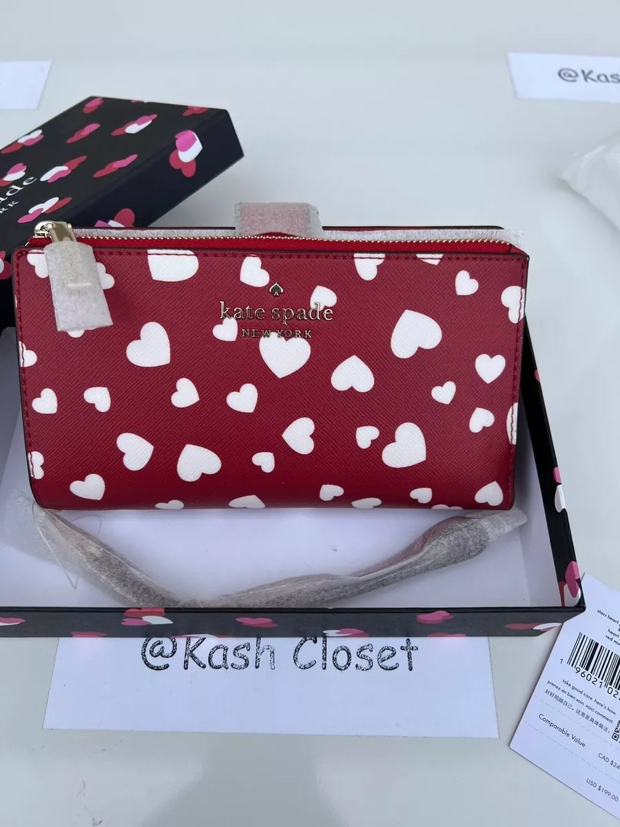 Kate spade heart wallet clearance