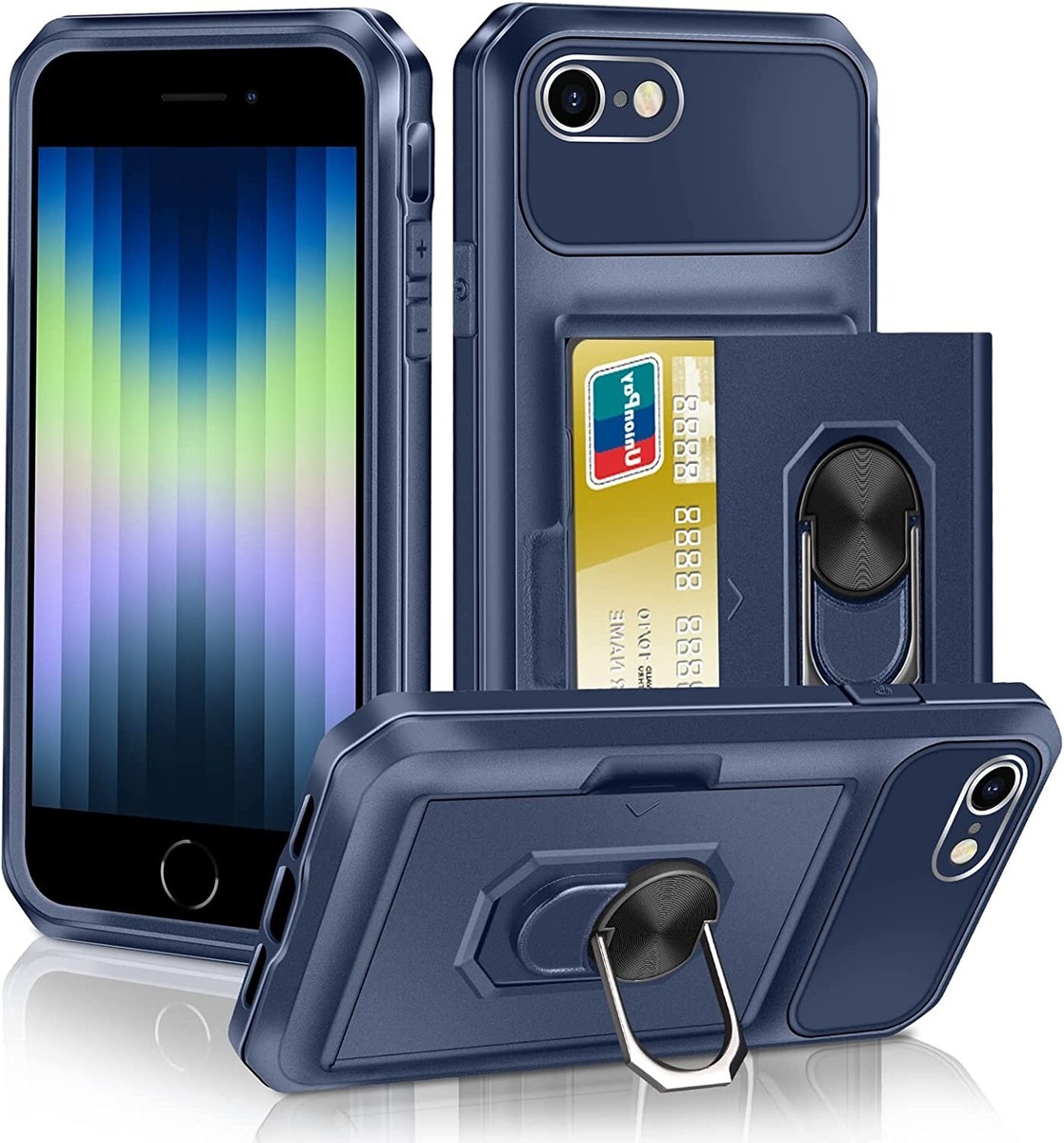 iPhone SE 2022 2020 Phone Case Protective Cover Card