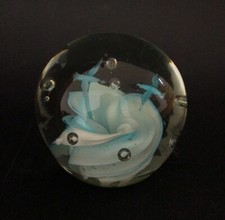 ✅ SPLENDIDO ANTICO FERMACARTE EPOCA 900 VETRO MURANO SOFFIATO ANTIQUE - 4576