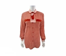 Vintage Boutique OGGI Miami Beach Women’s Size 44 (L)   Up Silk Blouse