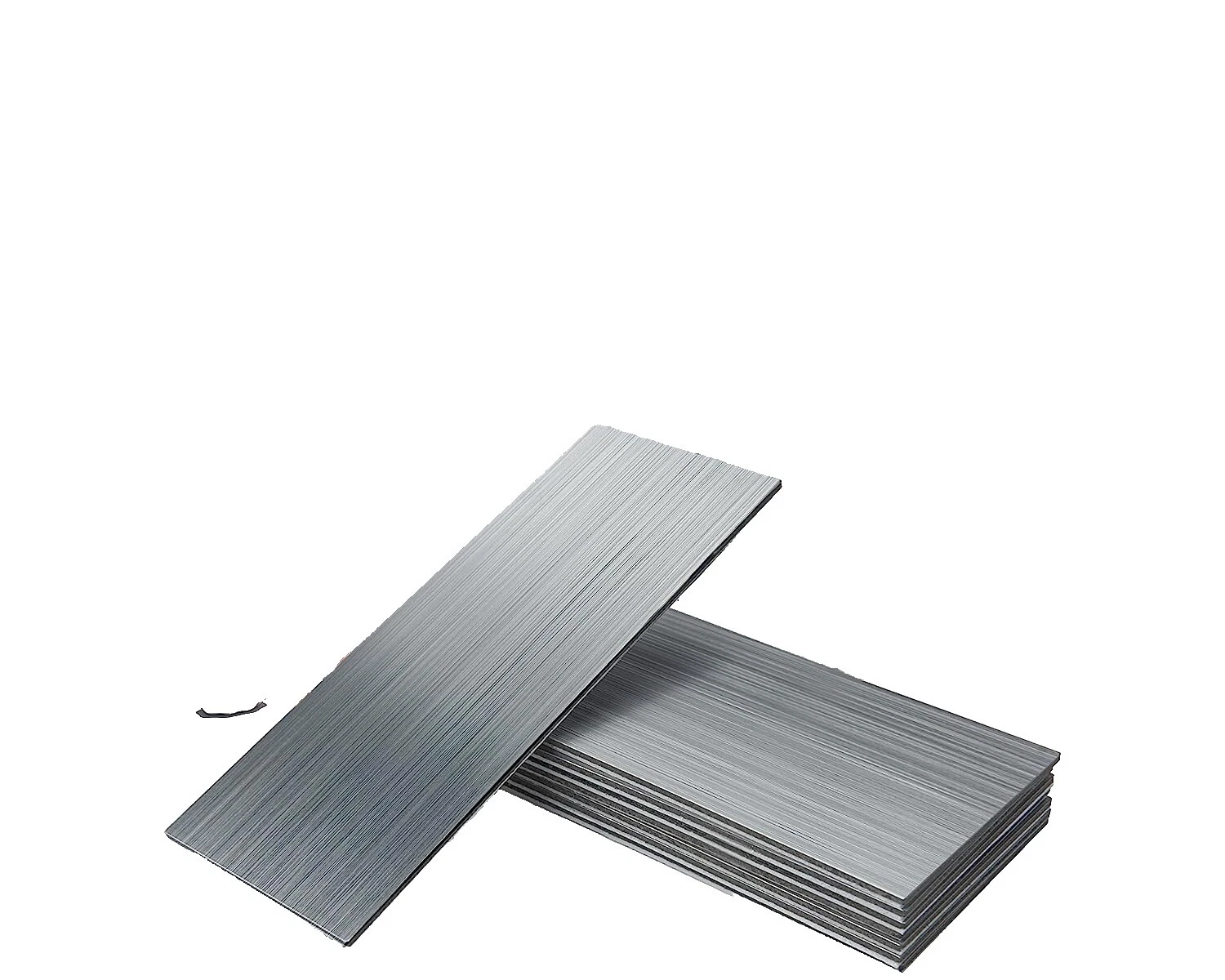 Piso de metal blanco y azulejos de la pared